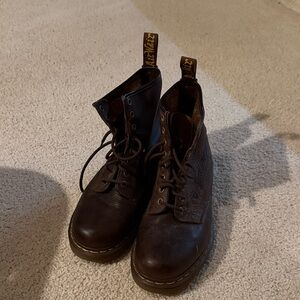 Dr. Martens Dark Brown Leather Boots- men’s size 10